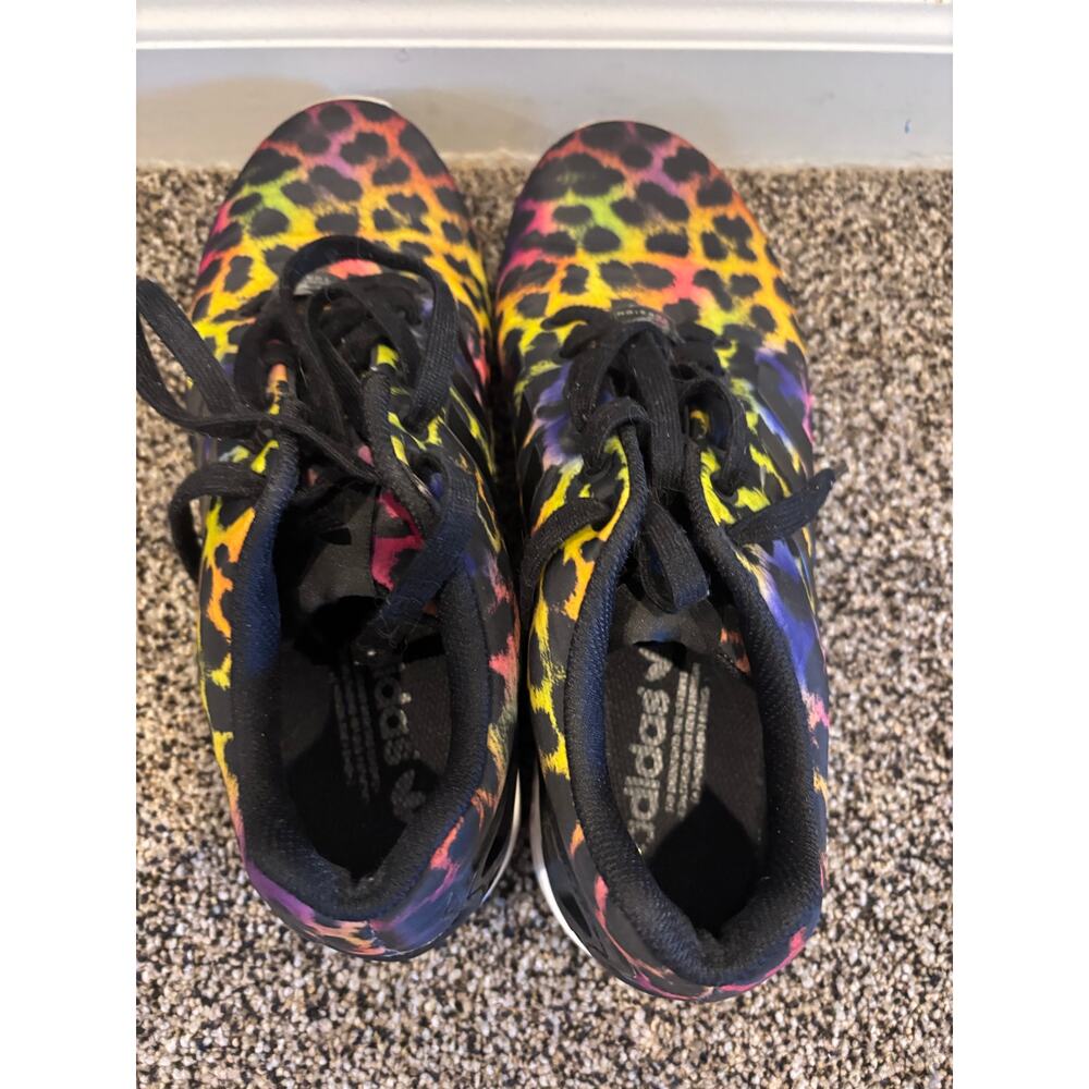 Adidas Originals ZX Flux Torison W Rainbow Cheetah Women's Shoes - Picture 5 of 6